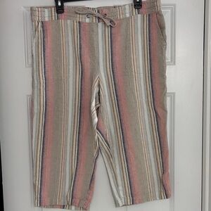 Striped Capris for Women Very Comfortable